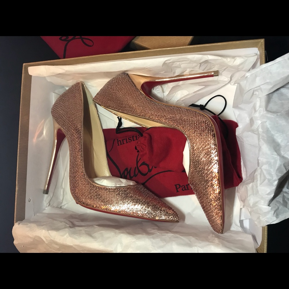 SOLD-Christian Louboutin So Kate 120mm Pailette - Picture 2 of 3